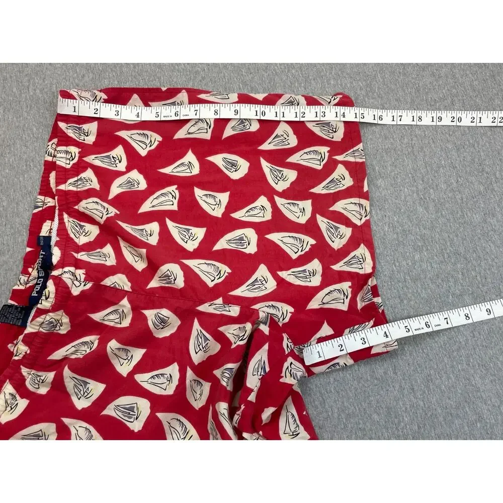 Polo Sport Ralph Lauren Swim Trunks Mens Medium Sailboat Mesh Lined 4
